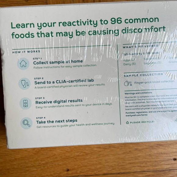 NEW Everlywell Food Sensitivity Home Test Kit - Expires 5/31/2026 - Picture 2 of 6